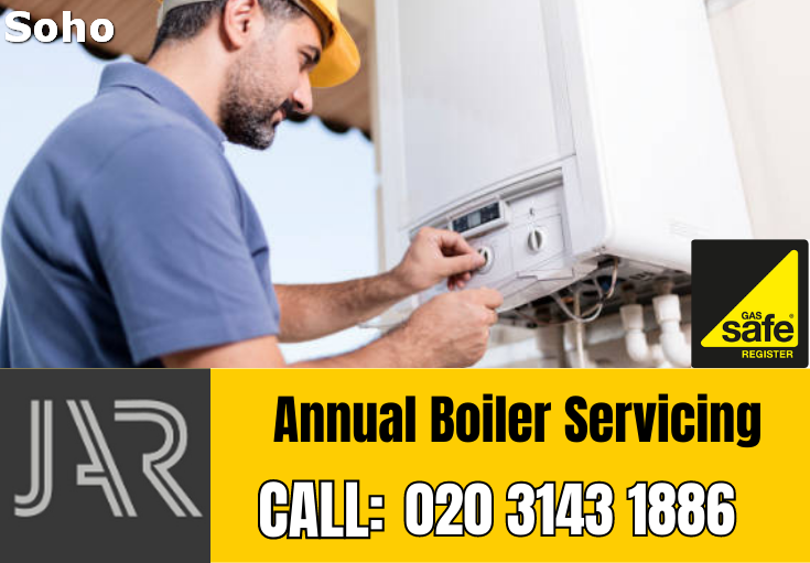 annual boiler servicing Soho